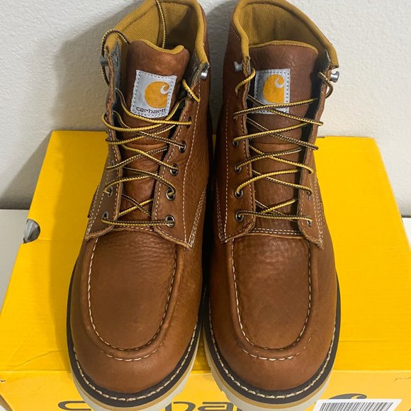 Carhartt Men's 6 Inch Waterproof Wedge Soft Toe Work Boot - Picture 6 of 8